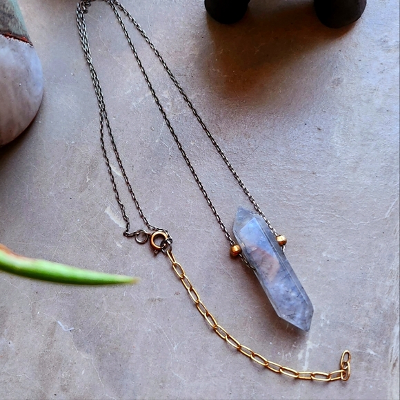 Crystal Quartz Pendulum Necklace NEW! - Picture 3 of 5